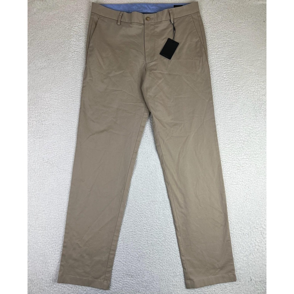 Alton Lane Mens 34x34 Beige Slim Fit Stretch‎ Chino Pants Casual Office NEW